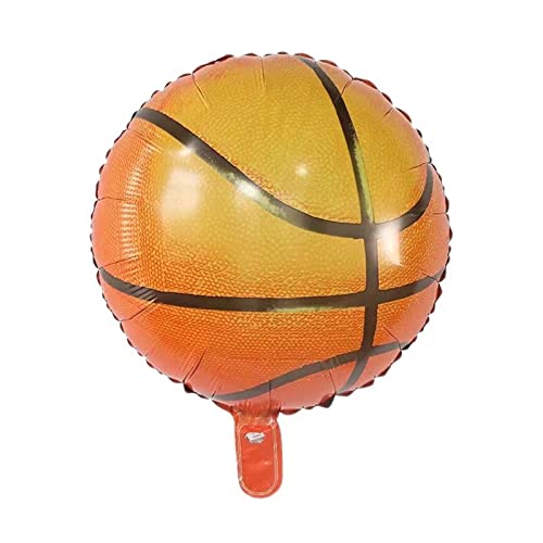 8 Pieces 18Inch Basketball Balloons Party Supplies Aluminum Foil Balloon Sport Party Balloons For Birthday Sports Theme Party Supplies Party Decoration #TOP1