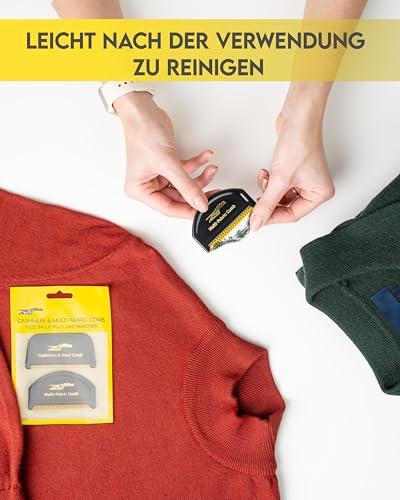 ZEFFFKA Kaschmir Feinwolle Kleidung Pullover Multi-Stoff Kleidungsstücke Entpilling Entfusselungskamm Fusselkugeln Entferner Pillen Reiniger und Rasierer