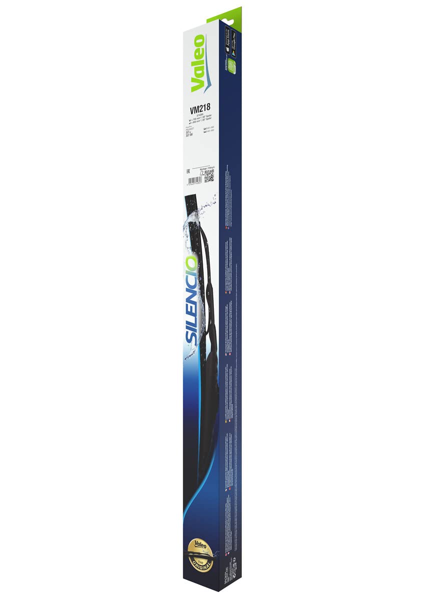 VALEO Silencio Wycieraczki - VM218 - Zestaw Aerodynamicznych, Oryginalnych Piór Wycieraczek ze Spojlerem 700mm/650mm - Przód - Zestaw 2 szt. - 574285