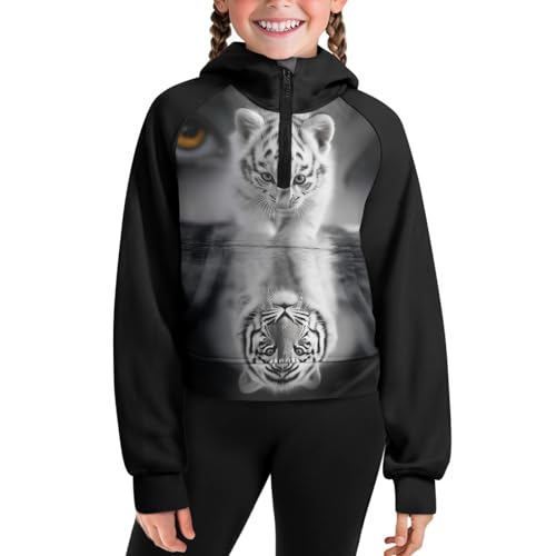 HUIACONG Zip Up Hoodie for Kids Girls Long Sleeve Jackets for Children