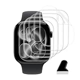 【5枚セット】 対応 Apple Watch Series 11 46mm フィルム 5枚 柔らかい TPU素材 衝撃吸収 用 Apple Watch 11 46mm 保護フィルム 3D曲面 カバー 用 アップルウォッチ 11 46mm 液晶保護フィルム 24時間自動修復技術 キズ防止 耐衝撃 飛散防止 全面保護 高感度タッチ 気泡ゼロ 高透過率 自動吸着 貼り付け簡単 Apple watch Series 11 用 保護フィルム