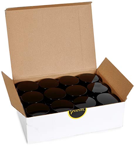 Vivaplex, 12, Green, 4 oz, Round Glass Jars, with Inner Liners and black Lids by Vivaplex - Image 4