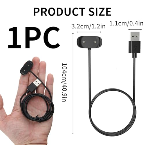 Image of REDWIND Replacement 2 Pin Charger for Amazfit GTS 2,GTS 2 Mini,GTS 2e,GTR 2,GTR 2e,GTS 4 Mini,T-Rex Pro,Bip 3,Bip U,Zepp E /Z Watch Charger 3.3Ft USB Magnetic Charging Cable Cord for Amazfit SmartWatch