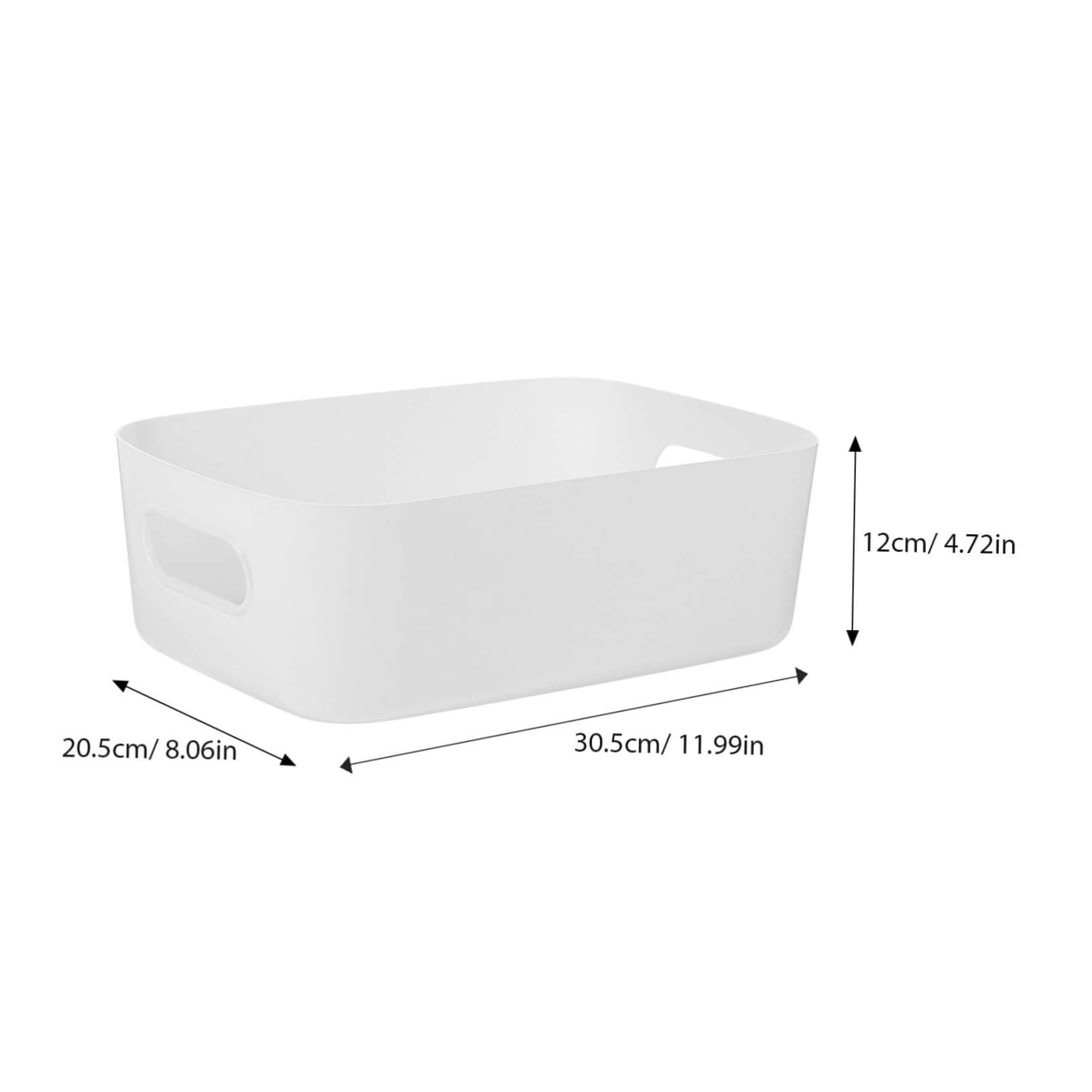 Scatola di Stoccaggio in Plastica 6 Pezzi Abs Bianco