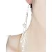 Women's Silver Heart Rhinestone Long Tassels Drop Dangle Cocktail Linear Earrings