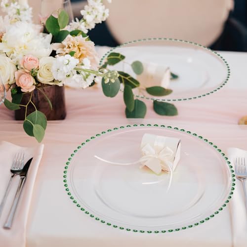 MYEventProducts-8-Pack-13-inch-Green-Charger-Plates-Fancy-Charger-Plates-for-Wedding-Reception-Heavy-Duty-Durable-Sturdy-Glass-Chargers-for-Dinner-Plates-Party-Supplies-Green