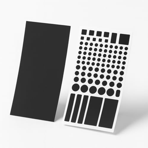 LED Light Blocking Stickers for Electronics, Light Dimming Stickers to Reduce Bright Indicator Lights, 3 Sheet Pack with Pre-Cut Dots & Custom Sheet, Sleep-Friendly LED Covers