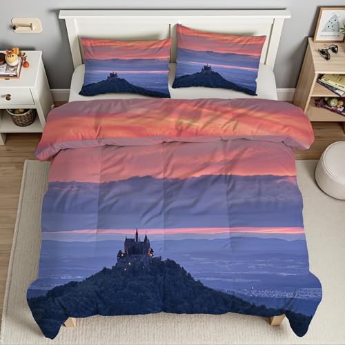 Housse de Couette 200x200 avec Fermeture Éclair Facile à Enfiler
