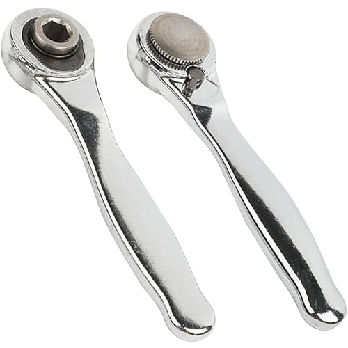 ANBOO Cacciavite a cricchetto da 1/4 pollici, cacciavite a cricchetto a 72 denti, 1/4, chiave a bussola piccola per punti stretti