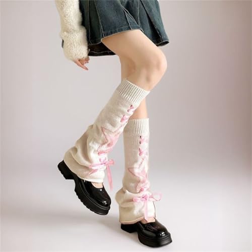 Sup-Coente Y2k Goth Leg Warmers for Women Gothic Alt Japanese Fashion Punk Knit2