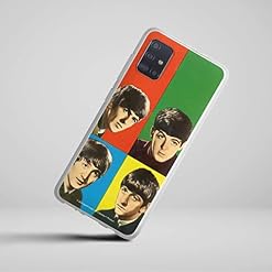 DeinDesign Coque en Silicone Compatible avec Samsung Galaxy A51 Etui Silicone Coque Souple Rock ‘n’ Roll Visages The Beatles - Les Beatles, Paul McCartney, John Lennon, RIngo Starr, George Harrison DeinDesign Coque en Silicone Compatible avec Samsung Galaxy A51 Etui Silicone Coque Souple Rock 'n' Roll Visages The Beatles – Image 2