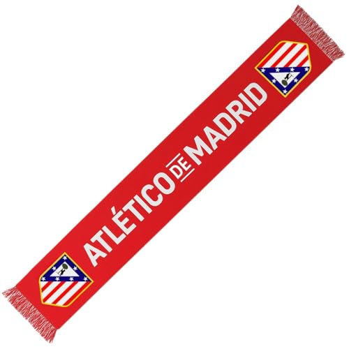 Atletico de Madrid Bufanda oficial color rojo con escudo