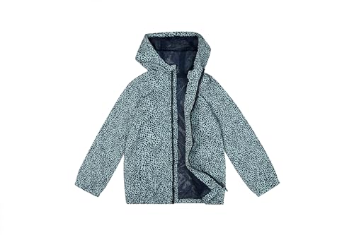 Image of SUNDAY ROSE Boys Girls Rain Jackets Lightweight Waterproof Hooded Printed Raincoats Windbreakers for Kids