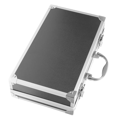 Veemoon Mallette Aluminium pour Outils et Accessoires, Boîte de Rangement Étagère Intégrée, Étui à Cosmétiques et Trousse d'urgence, Usage Professionnel et Domestique