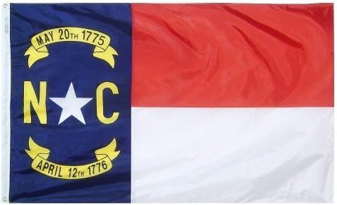 5x8' North Carolina Nylon State Flag - All Weather, Durable, Outdoor Nylon Flag - All Star Flags