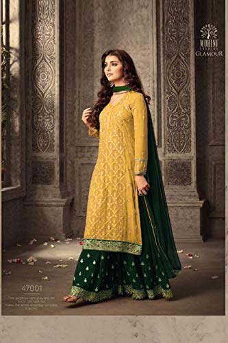 Delisa Indian/Pakistani Ethnic wear Georgette Plaazosharara for Womens sharara Dress Indian Women2