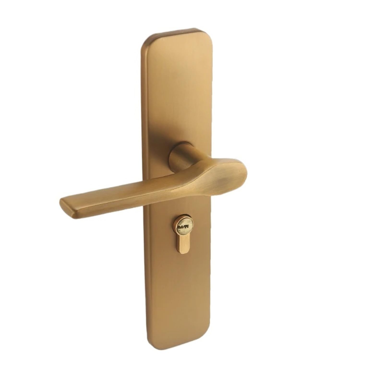 FBXRXZFPJ Indoor Bedroom Door Silent Handle Lock(Golden Magnetic Lock)