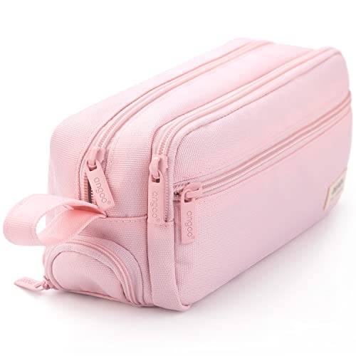 HVOMO Large Pencil Case High Capacity Holder Box Storage bag Desk Organizer Marker Pouch Pen For Middle School Office College Adult Girl and Boy(Pink) by HVOMO - Used condition - US$13.65