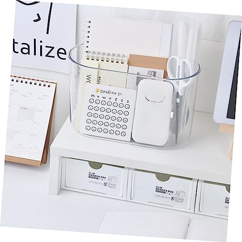 Caneca de basura rectangular transparente para colgar en pared miniatura 4