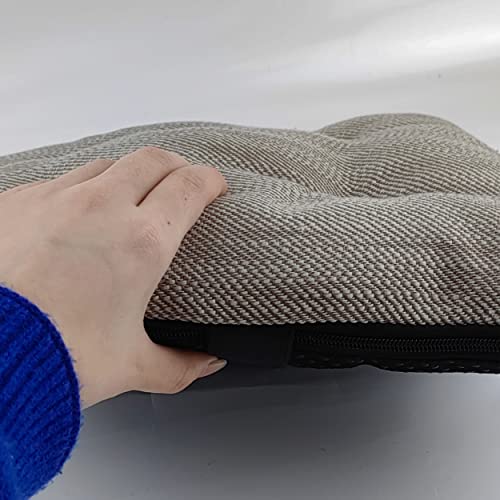 Hfcnmy Bar Stool Cushions Square, 4 Pack Thick Square Seat Cushion Bar Stool Covers Kitchen Dining Chair Pads Padding With Ties Removable 14 In Gray #TOP2