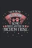  Non sono peli di cane, sono brillantini di Bichon Frise: Ruled Notebook cani Diario Idea regalo cane
