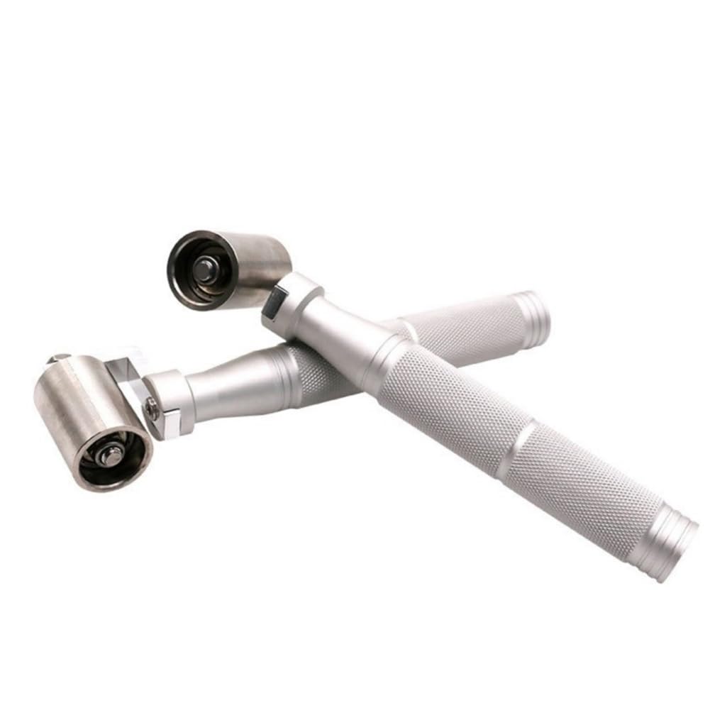 UDSKNV[KSL Household Wallpaper Flat Wheeling Roller Aluminum Alloy Construction Roller with Bear Wallpaper Pressing Wheel