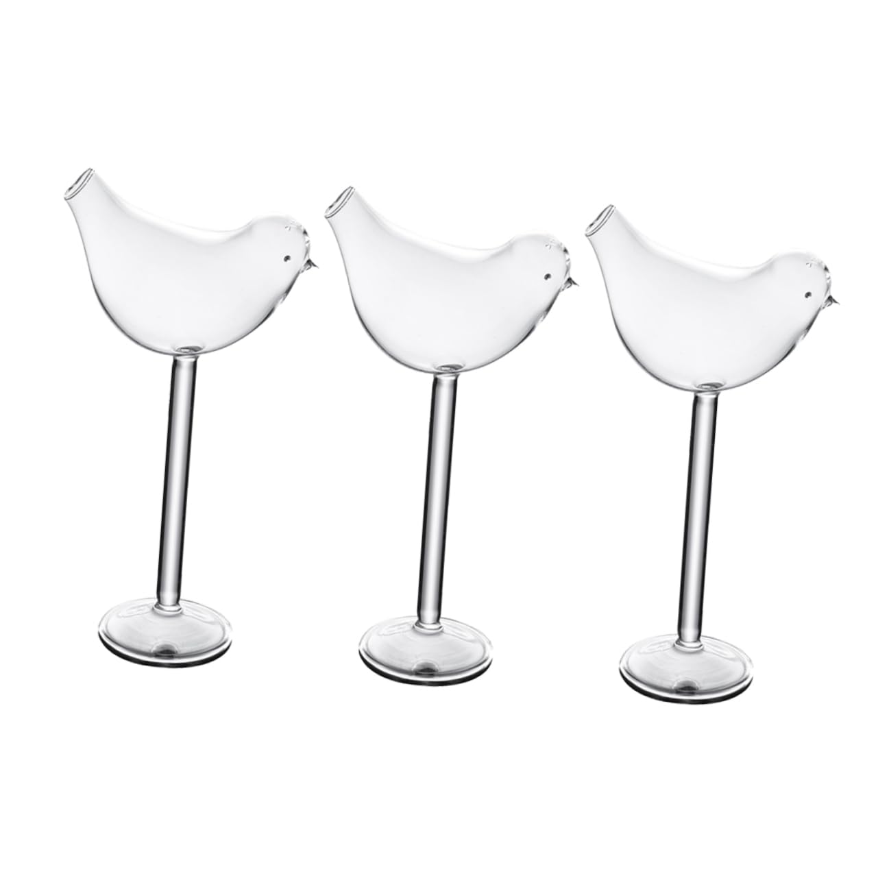 Verres à oiseaux chic en verre soufflé pour cocktails et whisky