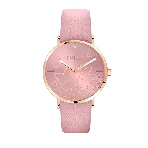 Preisvergleich Produktbild FURLA Damen Analog Quarz Uhr mit Leder Armband R4251113512