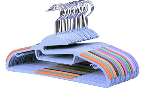 Luxehome Non-Slip Plastic Clothes Hangers,Set of 20