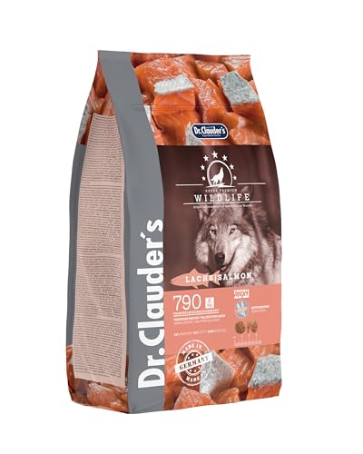 DR.CLAUDER’S - Wildlife | Natürliches Trockenfutter mit Omega-Fettsäuren und Mineralien für ausgewachsene Hunde. Getreidefreies Alleinfutter im Beutel ohne Konservierungsstoffe | 2kg Lachs