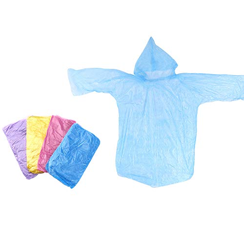 1.2 Ponchos de Lluvia con Capucha Impermeable desechable, Poncho Impermeable de Emergencia, para Viajes Familiares, Camping, Senderismo, Pesca, Unisex, Tamano Adulto