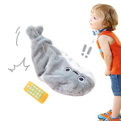 Fish Stuffed Animals - Sacabambaspis Mobile Plush Toy, Soft Plush Puffer Fish | Fish Birthday Pillow, Bouffant Sea Animal Plush Toy
