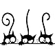 Dekorative Sticker für Badezimmer Kätzchen Wandaufkleber Stickers Katze Fenstersticker Abziehbilder Dekorationen Aufkleber für Kinderzimmer Glasaufkleber Wohnzimmer Klassenzimmer Deko 8 Teiliges Set