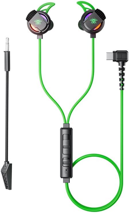 Wired in Ear Headphones, Suitable for Gaming and Music Work, Type-C Headphones, Dual Microphones