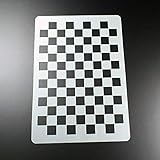  Schablone Karo Schachbrett Muster Pattern - BM03