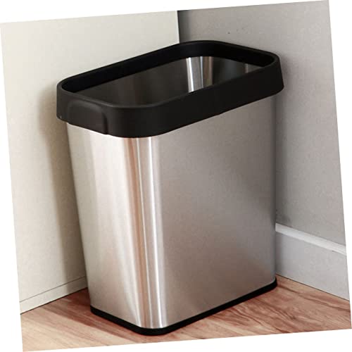Bote de basura rectangular de acero inoxidable Kichvoe miniatura 6