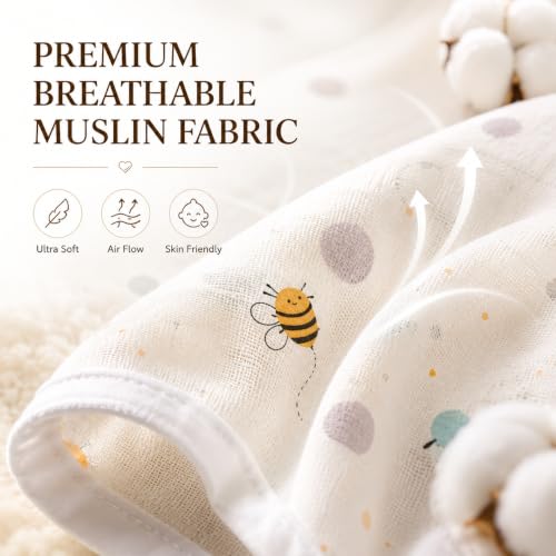 Image of Traditional Muslin 4 Layer Baby Khoyu /Cotton Cradle Cloth for Ghodiyu /Jhula /Palna & Mosquito Net