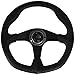 Momo QRK35BK0B Steering Wheel (Quark Polyurethane Black), 1 Pack