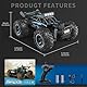 Carox 1:16 Maßstab RC Auto für Kinder, 2.4GHz Hochgeschwindigkeits-Elektro-Monstertruck, 20km/h, Dual 1000mAh wiederaufladbare Batterien, All-Terrain-Reifen, stoßdämpfende Aufhängung