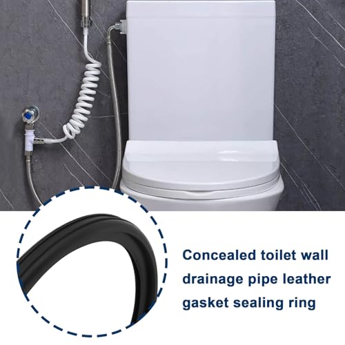 YINETTECH Pack of 2 Flush Pipe Seals Concealed Cistern Drain Pipe Seals Toilet Seal Compatible with Geberit 90mm Flush Pipe 387.282.00.1 by YINETTECH - Used condition - Image 2
