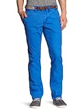  edc by ESPRIT Herren Hose Niedriger Bund 033CC2B010, Gr. 33/32, Blau (Vivid Blue 454)