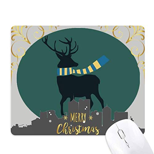 Tapis de souris de Noël en caoutchouc antidérapant pour bureau