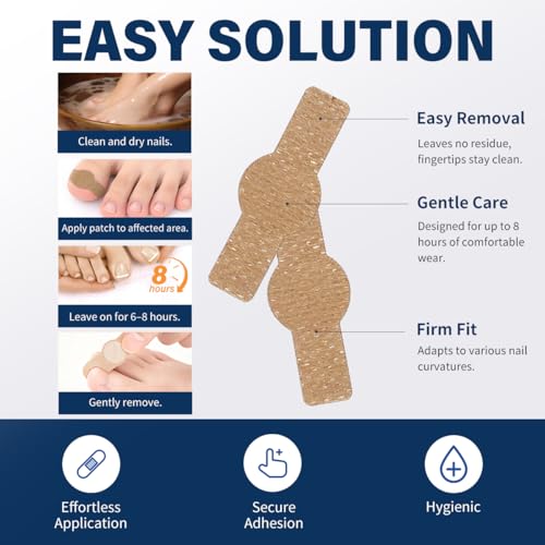 TINGOLE Fungal Nail Patches for Toenail Fungus Treatment Extra Strength, 21PATCH 8-Hour Overnight Repair for Damaged Nails, Nail Fungus Treatment for Men & Women