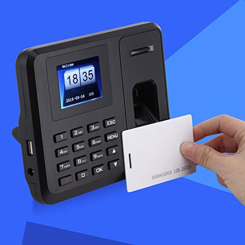 Stempeluhr ASHATA mit Fingerabdruckerkennung und USB-Anschluss