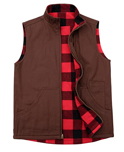 Image of ZENTHACE Men's Full Zip Reversible Work Casual Vest