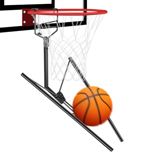 GADFlSH Basketball Retum Atachment, Heawy Duty Basketball Rebounder Accessories, Durable Basket Ball, BallReturnTraining Gear Stuff for Most Basketball Hoop(Small)