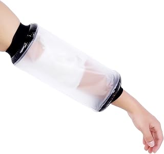 Capa protetora para braço de fratura, protetor de gesso e cobertura de curativo à prova d'água, protetor de gesso e curativo seco para banho de chuveiro