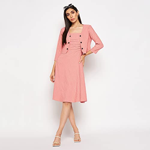 Image of CAMEY Women Striped Cotton Dress