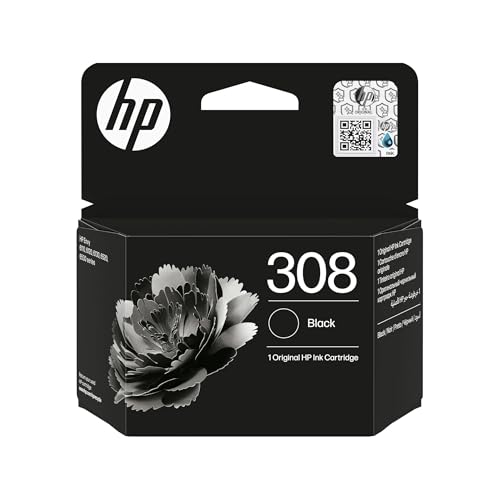 HP 308 Negro, Cartucho de Tinta Original