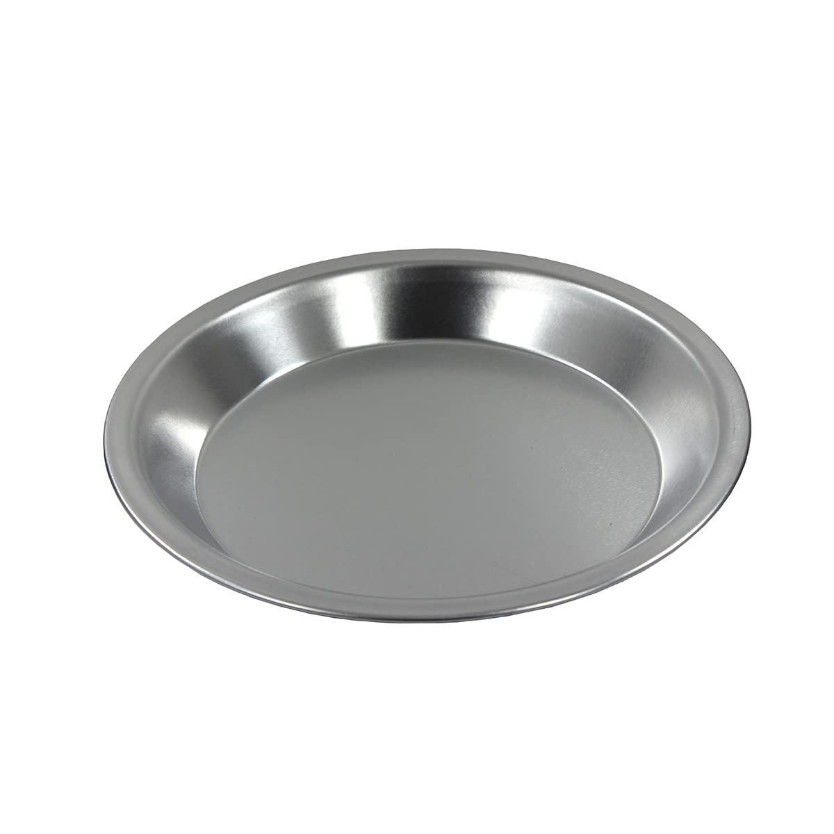 Chef Approved 9" Round Deep Pie Pan Plate | Tart Baking Dish Pastry Mold Cake Tin with 7/16" Wide Rim for Kitchen Restaurant Bakery Coffee Shop Cafeteria | 9" W x 9" D, 21-Gauge Aluminum, Silver